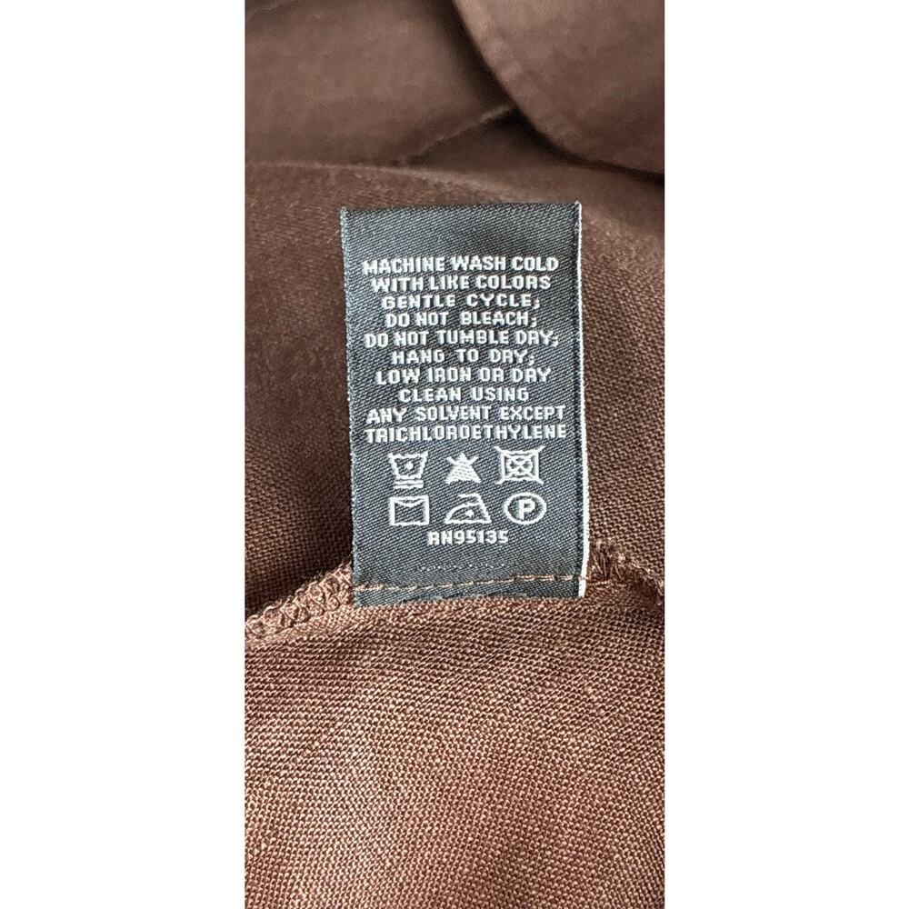 Lafayette 148 New York 100% Linen Brown Hidden Btns Jacket Sz 12 Relaxed A-Line - Picture 8 of 10